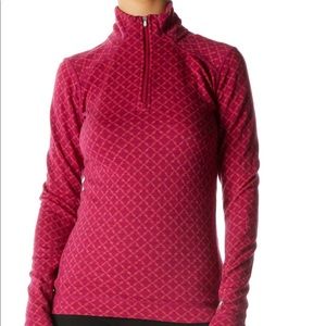 Smartwool 1/2 Zip Pullover Pink Orange